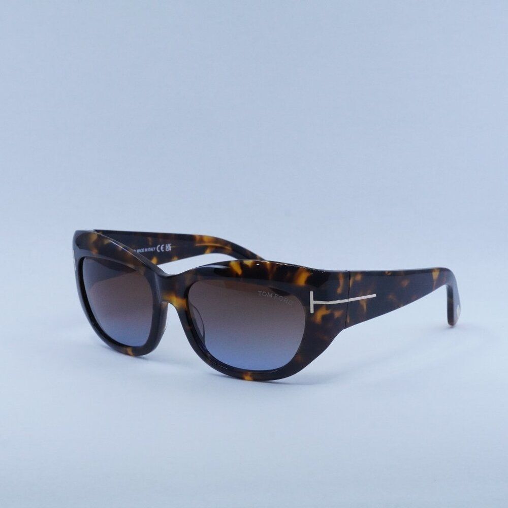 Tom Ford Brianna FT1065 52F Sunglasses - Dark Havana Frame, Brown Lenses